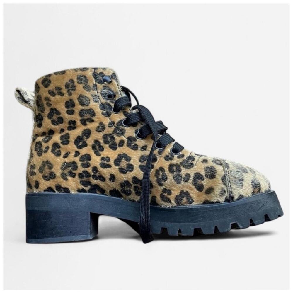 Dolls Kill current mood leopard boots furry